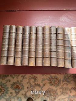Novels and Tales by the Earl of Beaconsfield. Set Of 11 Volumes Leather on Board