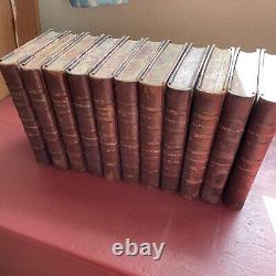 Novels and Tales by the Earl of Beaconsfield. Set Of 11 Volumes Leather on Board