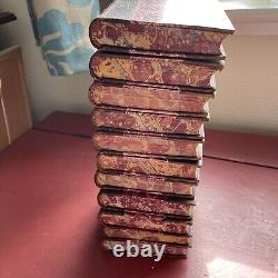 Novels and Tales by the Earl of Beaconsfield. Set Of 11 Volumes Leather on Board