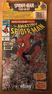 Old Vintage Spiderman Comic Book Starter Set Pack Amazing #350 & 351 Web #79, 80