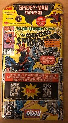 Old Vintage Spiderman Comic Book Starter Set Pack Amazing #350 & 351 Web #79, 80