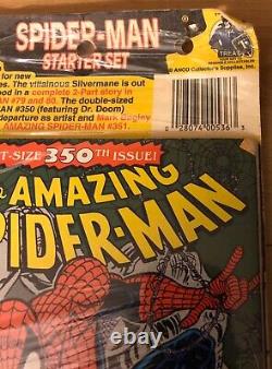 Old Vintage Spiderman Comic Book Starter Set Pack Amazing #350 & 351 Web #79, 80