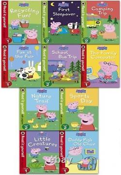 Peppa Pig Read it Yourself with Ladybird Collection 10 Books Set (Level 1-2)