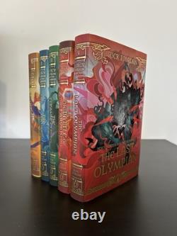 Percy Jackson Illumicrate Special Edition Box Set Signed, Sprayed Edges