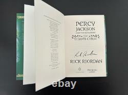 Percy Jackson Illumicrate Special Edition Box Set Signed, Sprayed Edges