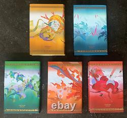 Percy Jackson and the Olympians Rick Riordan 5 Book Set Illumicrate Signed New