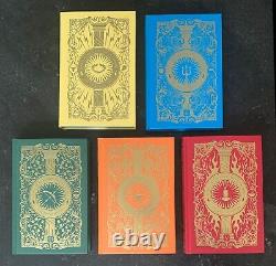 Percy Jackson and the Olympians Rick Riordan 5 Book Set Illumicrate Signed New