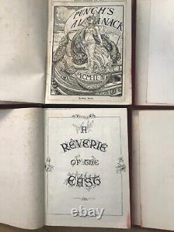 Punch's Almanack Jan 1902 Dec 1903 Set of 4 Book Collection Bundle Hardcover
