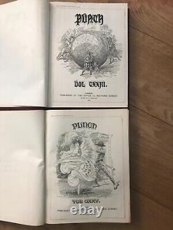 Punch's Almanack Jan 1902 Dec 1903 Set of 4 Book Collection Bundle Hardcover