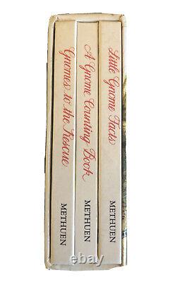 (RARE VINTAGE) TEENY TINY GNOME TOMES 1981 Hardback 3 Book Set Miniature