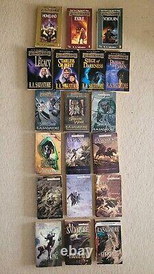 RA Salvatore THE LEGEND OF DRIZZT 19 book collection