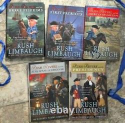 RUSH REVERE 5 BOOK SET COLLECTION LOT by Rush Limbaugh 5 NEW HARDCOVERS