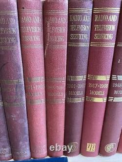 Radio Television Servicing Books Massive Set Vintage Collection