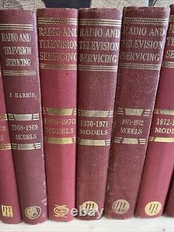 Radio Television Servicing Books Massive Set Vintage Collection