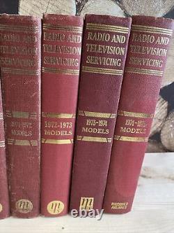 Radio Television Servicing Books Massive Set Vintage Collection