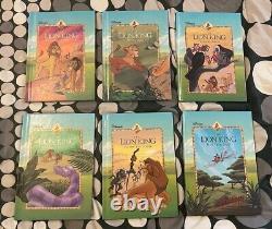 Rare Disney The Lion King-Six New Adventures 1994 Hardback Books Complete Set