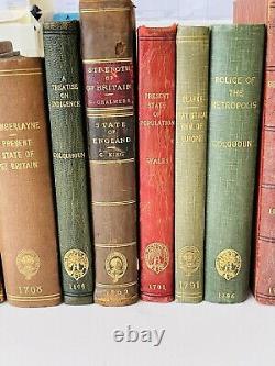 Rare SET OF 8 ANTIQUE BOOKS / ROYAL STATISTICAL SOCIETY COLLECTION See Details