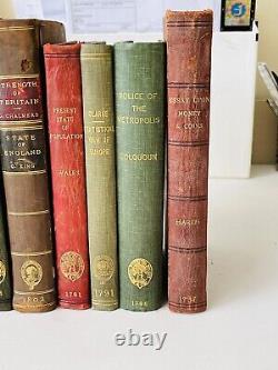 Rare SET OF 8 ANTIQUE BOOKS / ROYAL STATISTICAL SOCIETY COLLECTION See Details