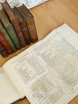 Rare SET OF 8 ANTIQUE BOOKS / ROYAL STATISTICAL SOCIETY COLLECTION See Details