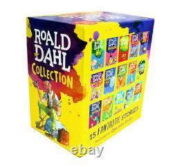 Roald Dahl 15 Books Box Set Collection New Covers, Going Solo, Matilda(Brand New)