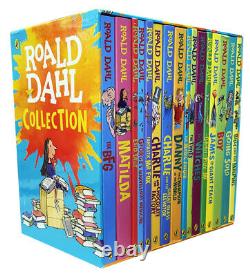 Roald Dahl 16 Book Collection Gift Set Pack Children's Charlie chocolate Factory