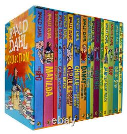 Roald Dahl Children's 16 Book Collection Box Set BFG, Going Solo, Fantastic Mr F