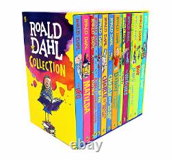 Roald Dahl Collection 15 Books Box Set Going Solo, Matilda, Witches, Twits NEW