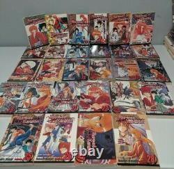 Rurouni Kenshin COMPLETE Set First Print Manga Book Lot Vol 1-28 English