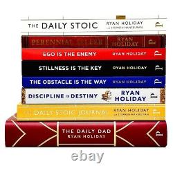 Ryan Holiday Collection 8 Books Set Daily Stoic Journal, Daily Dad, Daily Stoic