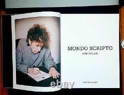 SIGNED Bob Dylan Mondo Scripto box set lithograph book handwritten lyric drawing