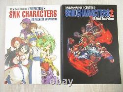 SNK CHARACTERS Art Book Set 1 & 2 Illustration Neo Geo Book
