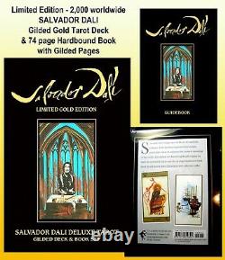 Salvador Dali Deluxe Gilded Deck & Book Set Limited Gold Edition NIB Collectible
