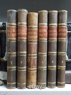 Samuel Johnson James Boswell FULL SET Temple Classics c1897 6 Books ID2656