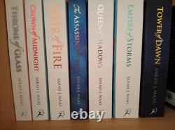 Sarah J Maas Throne Of Glass Books OOP Bloomsbury UK Covers 1-6 AND Prequel