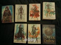 Sarah J Maas Throne Of Glass Books OOP Bloomsbury UK Covers 1-6 AND Prequel