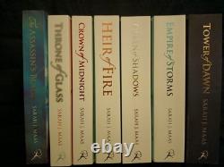 Sarah J Maas Throne Of Glass Books OOP Bloomsbury UK Covers 1-6 AND Prequel