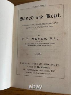 Saved and Kept, Christian Living Etc Seven Book Set with Box & F B Meyer Photo