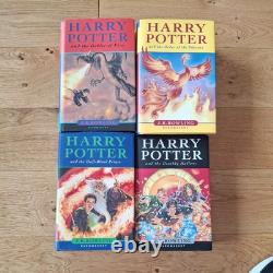 Set Of 4 First Edition Harry Potter Books 2 Rare with Errors by J. K. Rowling