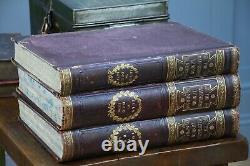 Set of 3 Antique Victorian Books The Illustrated London News 1877-1898-1899 Book
