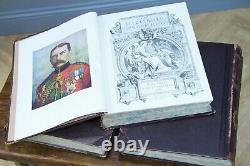 Set of 3 Antique Victorian Books The Illustrated London News 1877-1898-1899 Book