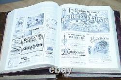 Set of 3 Antique Victorian Books The Illustrated London News 1877-1898-1899 Book