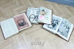 Set of 3 Antique Victorian Books The Illustrated London News 1877-1898-1899 Book