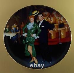 Set of 8 THE OFFICIAL I LOVE LUCY PLATE COLLECTION +COA + Free Book TV Show