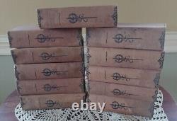 Sir Walter Scott Antique Book Set (11) Mershon 1829, 1830, 1831 Ivanhoe