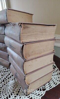 Sir Walter Scott Antique Book Set (11) Mershon 1829, 1830, 1831 Ivanhoe