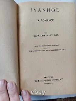 Sir Walter Scott Antique Book Set (11) Mershon 1829, 1830, 1831 Ivanhoe