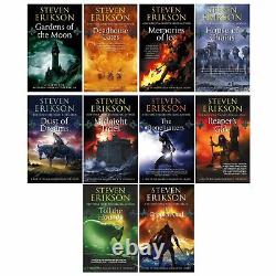 Steven Erikson 10 Book Collection Set(Vol. 1-10)(The Malazan Book of the Fallen)