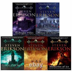 Steven Erikson Malazan Book of the Fallen Series(1-5) 5 Books Collection Set NEW