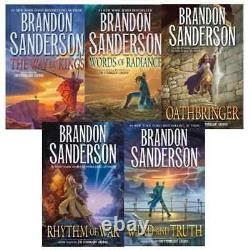 Stormlight Archive 5 HARDCOVER COMPLETE SERIES SET COLLECTION Brandon Sanderson