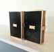 Superb Set Of Antique Velvet Holy Bible & Prayer Book, Fine Brass Bindings